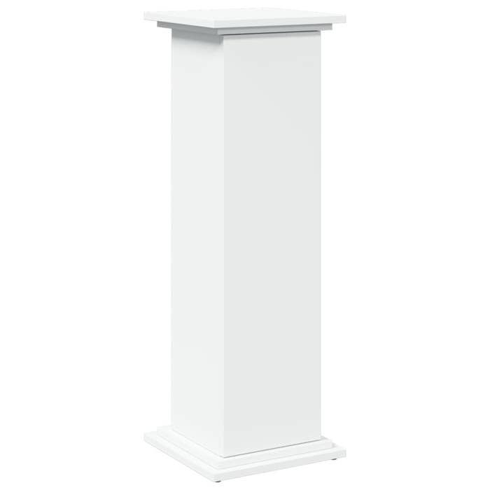 VidaXL Pedestal with Storage White 31x30x90 Cm Engineered Wood, Display Case, Display Stand, Presentation Shelf, Stand 854607