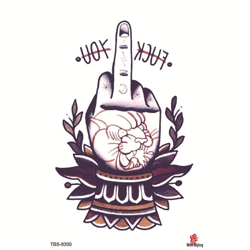 Set mic de tatuaje autocolante totem și simbol impermeabile pentru antebraț