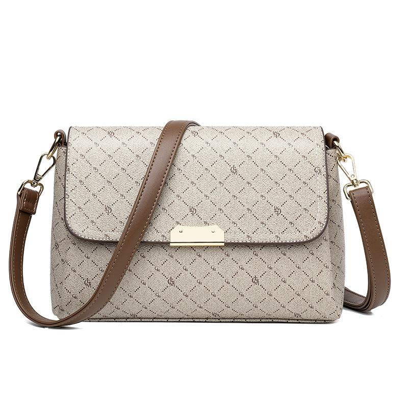 

Women s bag 2025 new niche printed shoulder bag armpit bag trendy versatile high-end commuter crossbody bag хаки