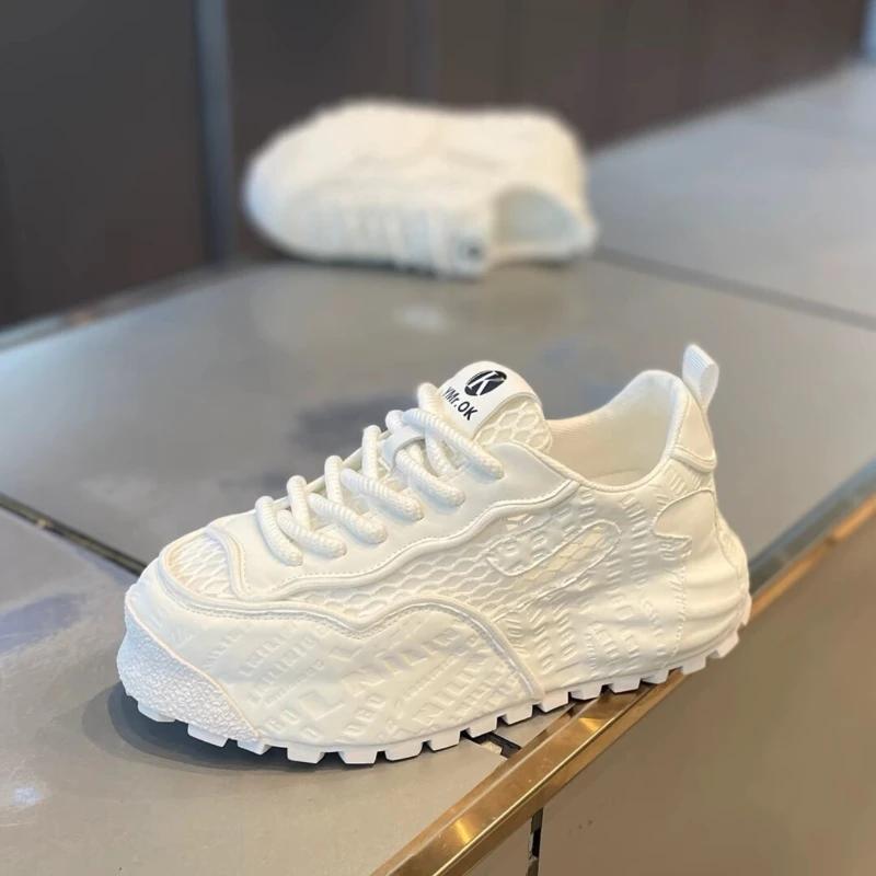 Chunky Sneaker Men Designer Cover Bottom Board Shoes Fashion Casual Mesh Breathable Increased Internal Flat Platform Sport Shoes