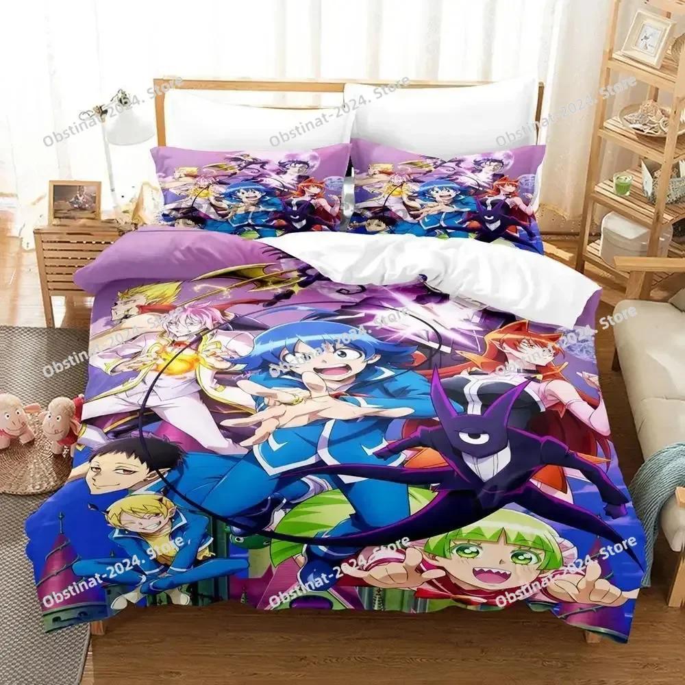 Anime Welcome To Demon Schol! Iruma-kun Beding Set Print With Pilowcase Bed Soft Duvet Cover Single Double Quen Super King-Sized Dimensionsd Dimension