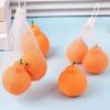 Squeezable Stress Ball 1/2/3 Pcs Orange Squeeze Toy Set Stress Relief Dekopon Tangerine Fidget Toys Mesh Bag Simulation Fruit