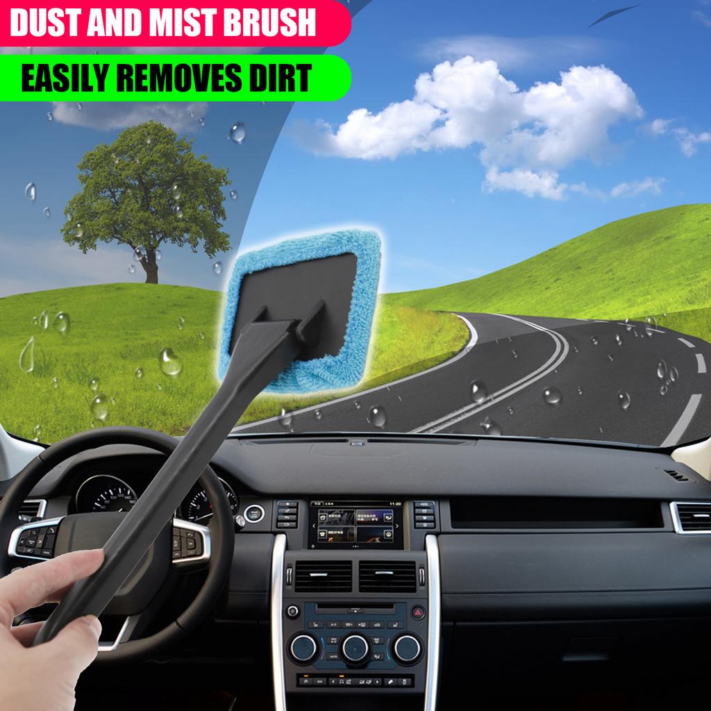 Perie de curățat geamuri auto, perie telescopică din microfibră, perie telescopică, răzuitor de gheață auto, instrument de curățare auto, accesorii auto