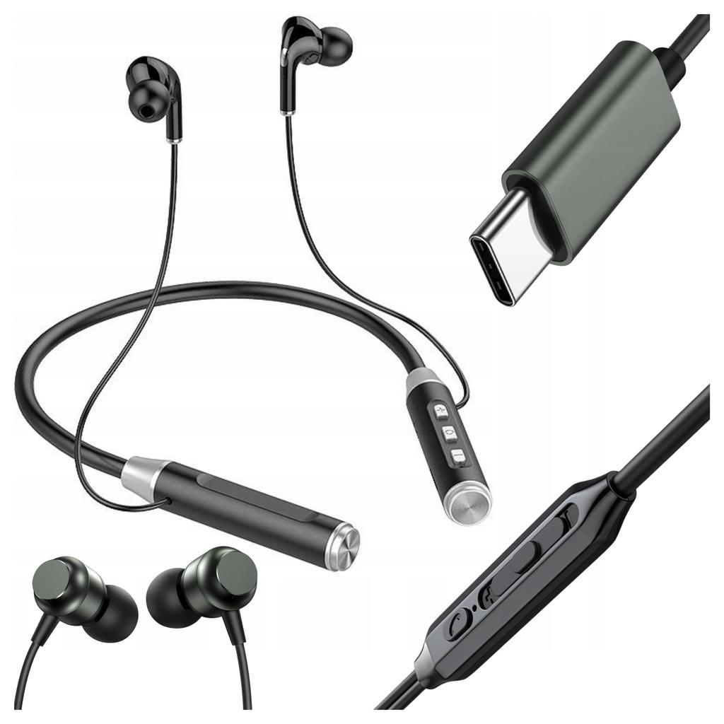 Słuchawki Douszne Przewodowe Joyroom Jr-Ec06, Type-C (Szare)