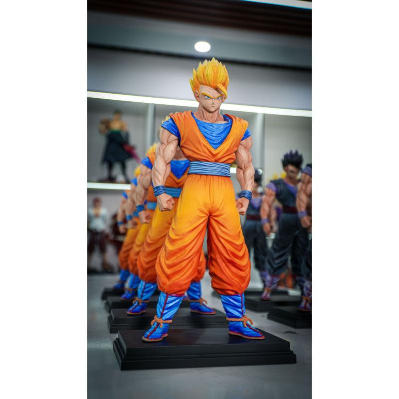 

Dragon Ball Peripheral Super Competition Mysterious Gohan Figure Super Saiyan Statue Model Doll Goku Ornament Gift