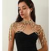 Stylish Shoulder Harness Fashionable Body Jewelry Collar Necklace Shoulder Chain Body Jewelry for Fashionable Outfit