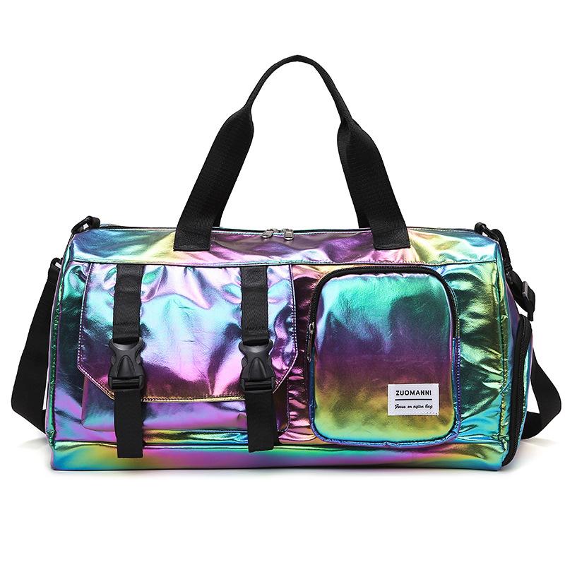 New travel bag large capacity multi-functional wet and dry sports fitness bag independent shoe compartment crossbody bag yoga bag