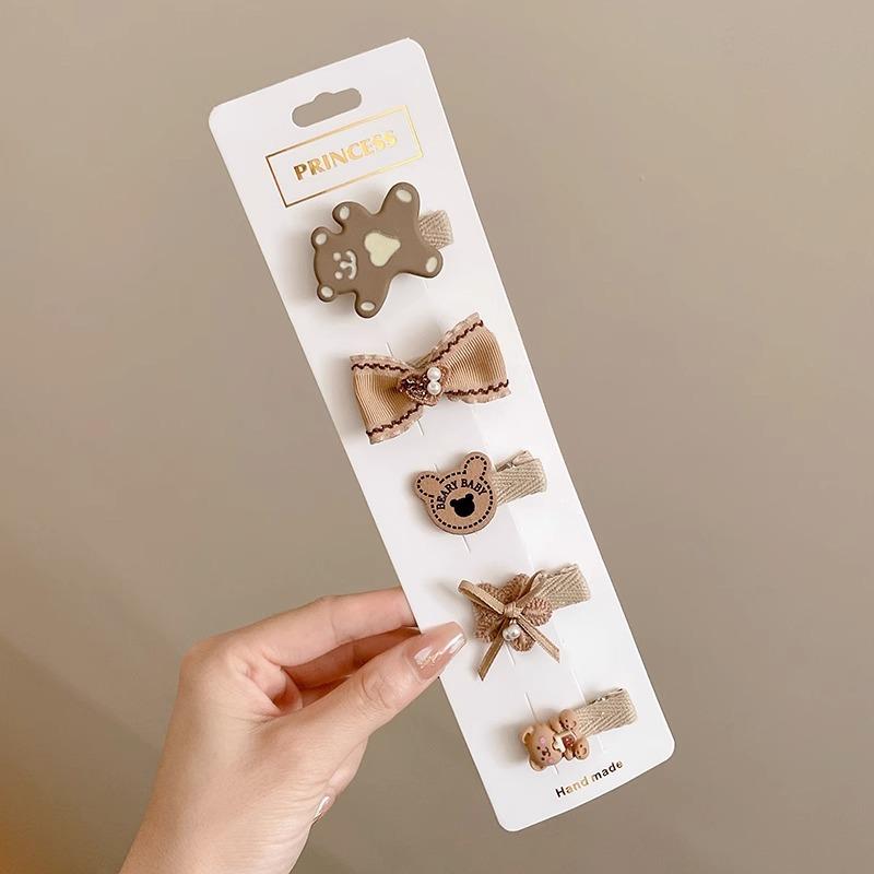 Baby Haarspangen - Kleine Größe, Nicht schädlich für zartes Haar, Fötales Haarspangen, Entzückende Schleifen-Haarspangen für Babymädchen