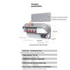 Wall Mount UV Toothbrush Sterilizer and Razor Holder, 99.99% Bacteria Elimination