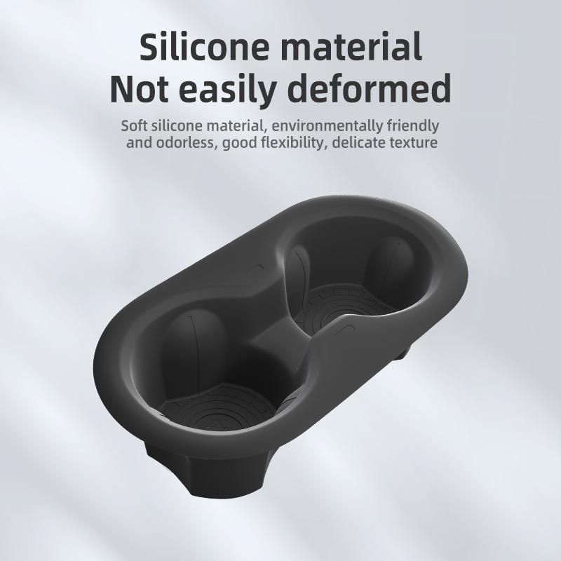 XLGJS1 Suitable for Tesla Model Y Juniper 2025 Interior Accessories Cup Holder Silicone Drink Holder Suitable for Back Seats