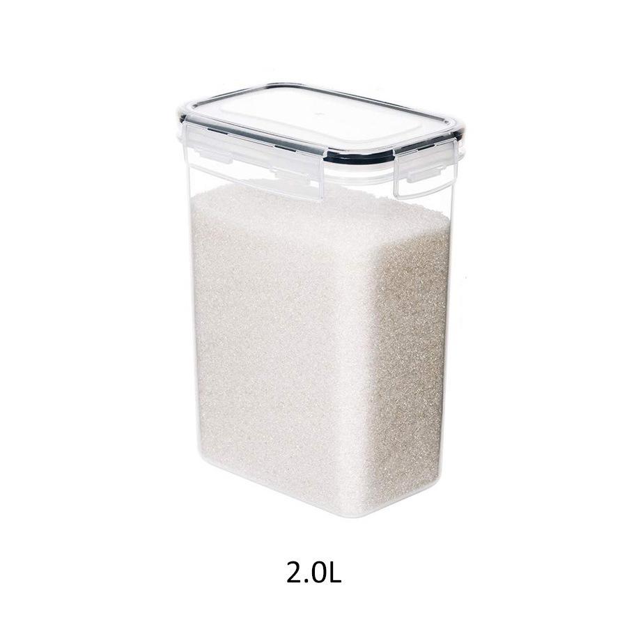 Removable and easy buckle closure storage jar Food jar Portable Removable lid Easy to store Anti pollution Grain Bucket Crisper