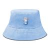 Bucket Hat With Cute Cat Print , Dog Claw Pocket Fisherman Cap Solid Color Wide Brim Unisex Basin Hat