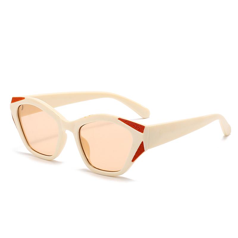 Cross-Border Specially Designed for Angular Cat-Eye Sunglasses Modern Retro Temples Sunglasses Lh179