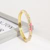 Cloisonné Open Enamel Color Block Handcrafted Bracelet