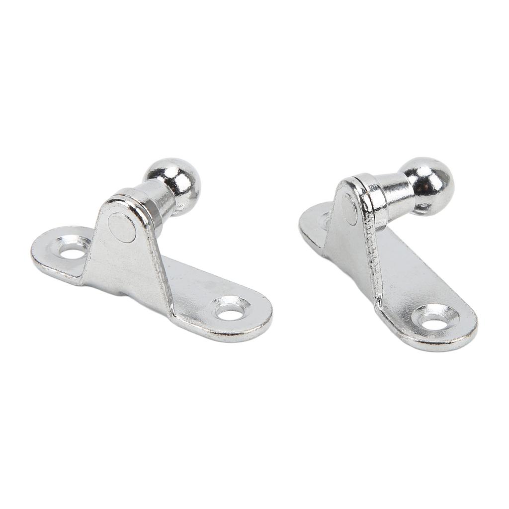 2pcs Gas Strut Mounting Bracket 10mm Ball Stud Metal Universal Multi Fit for Engine Trunk