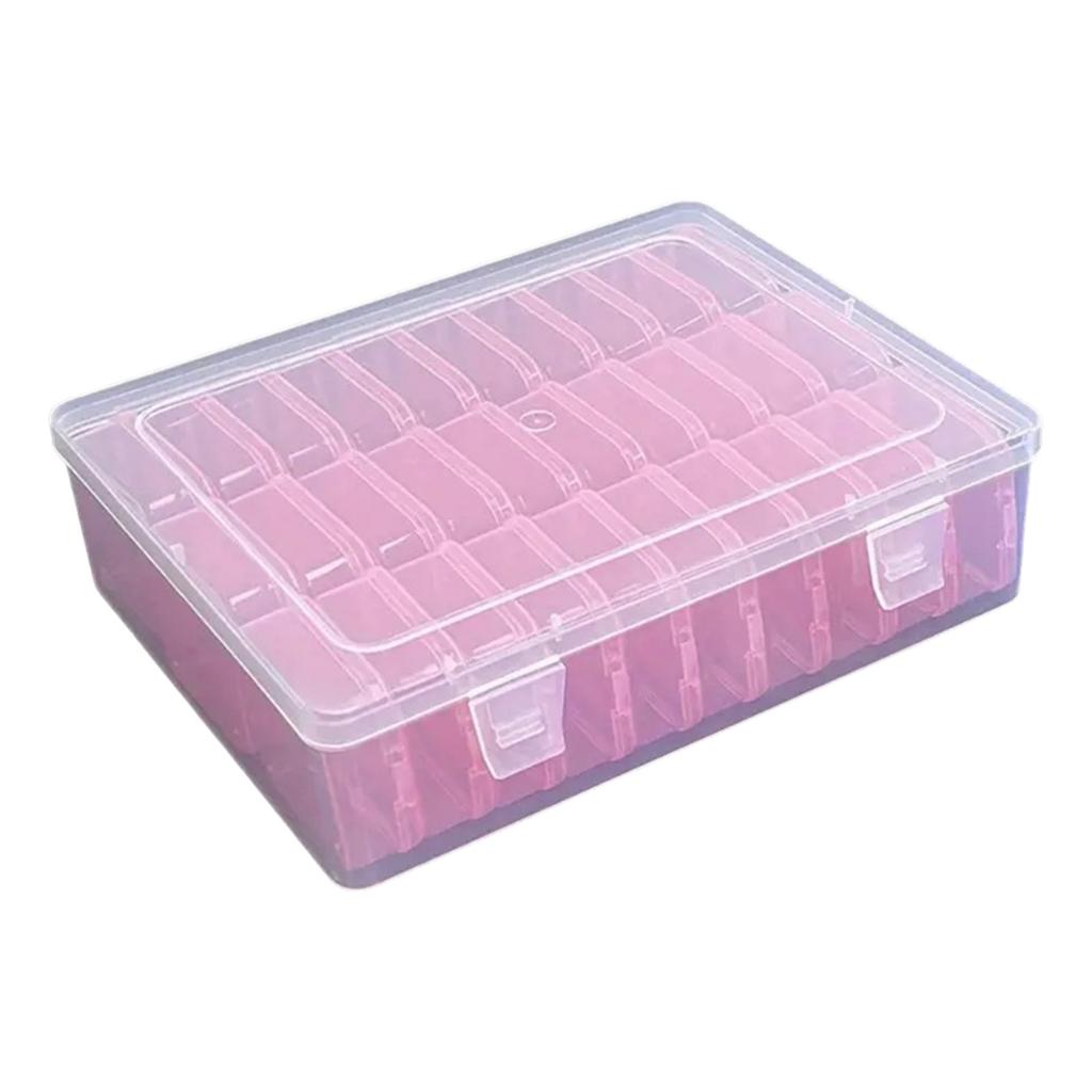 Multifunctional 30 Slot Clear Sturdy Plastic Organizers Home Accessory for Beads Jewelry and Small Items Storage