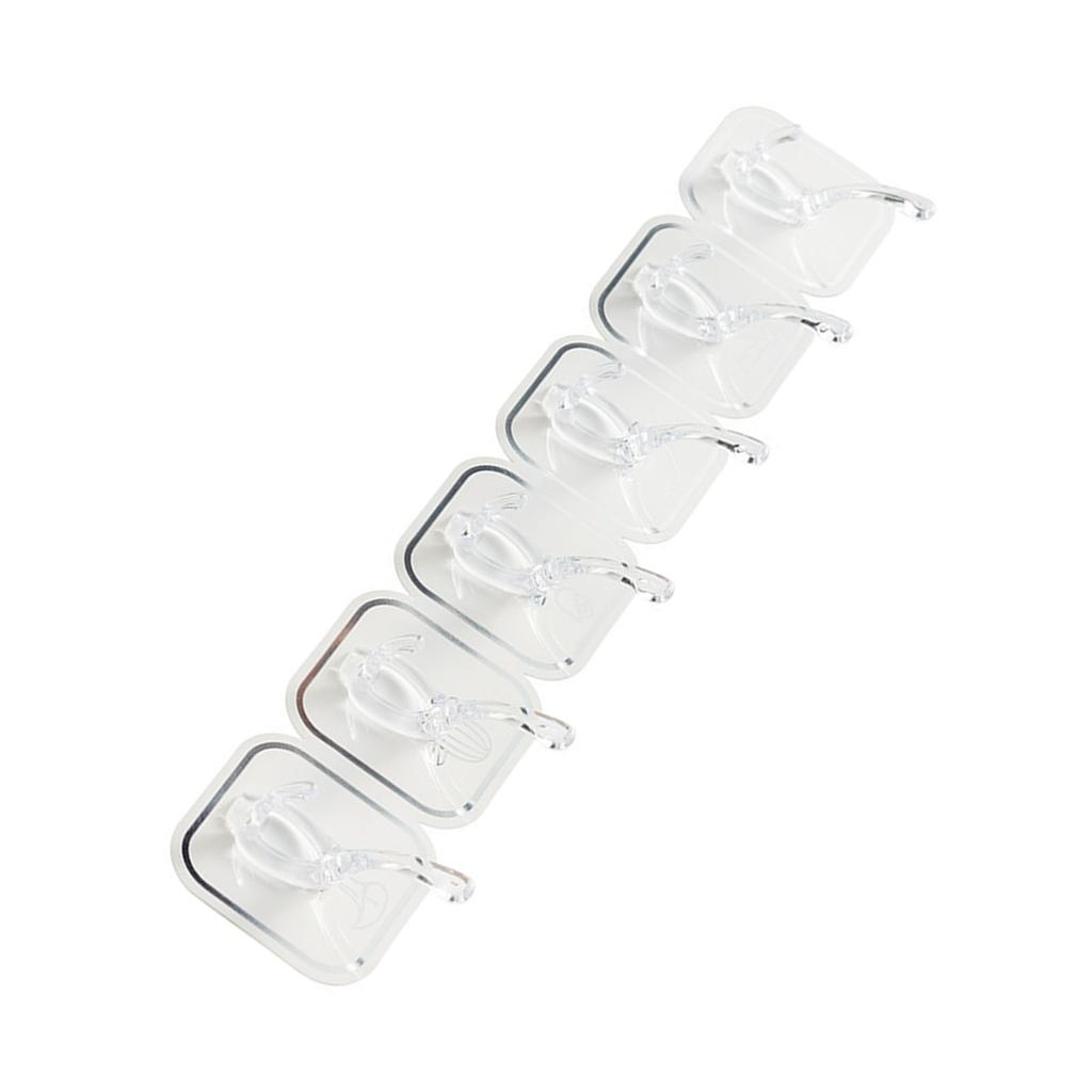 Acrylic Wall Hook Punch Free Self Adhesive Multifunctional Cuttable Wall Hook Rack for Kitchen