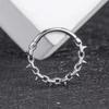 European-American Zirconia G23 Titanium Alloy Nose Ring & Stud