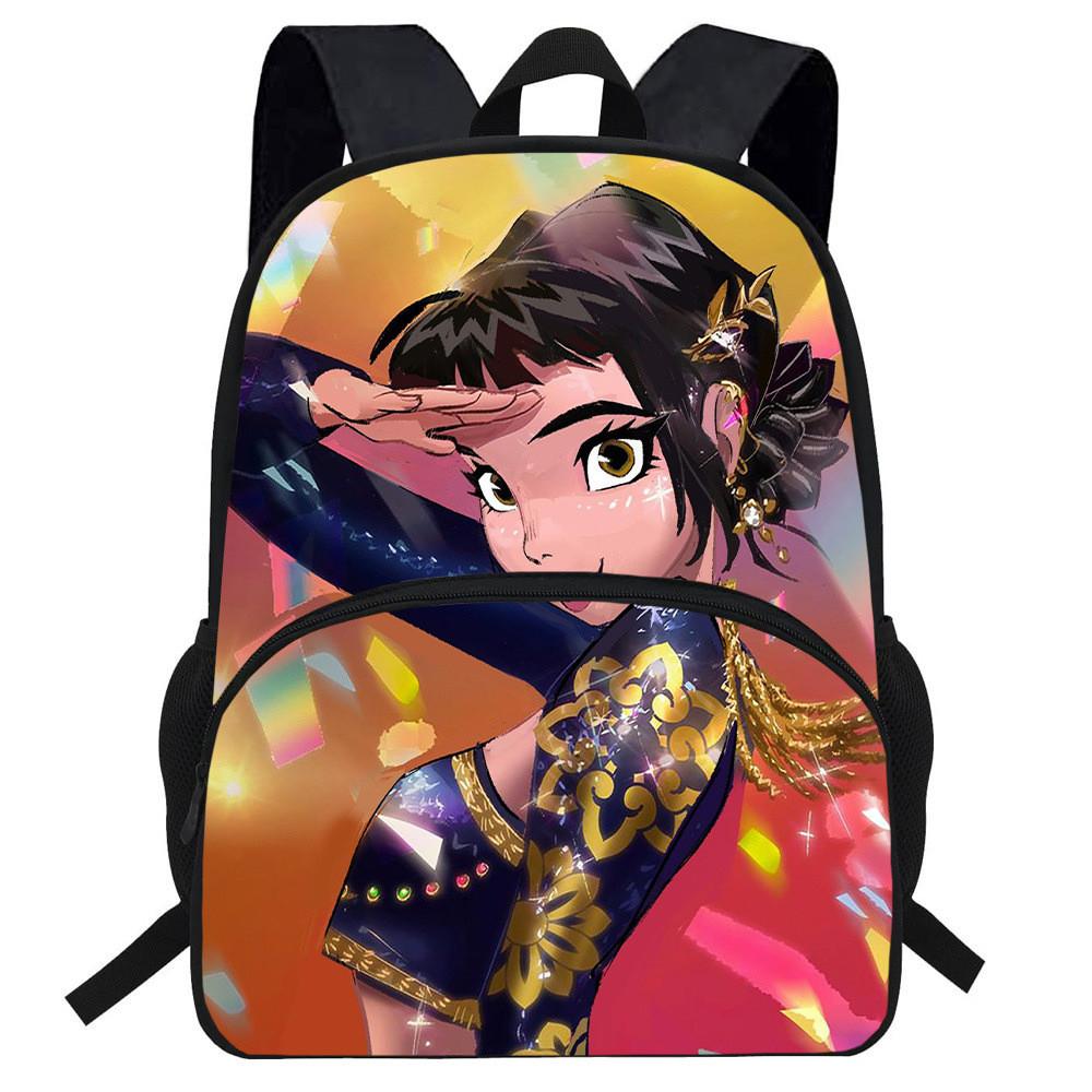 Hunters Demon Kpop Cartoon School Backpack Durable Material Anti Shock Students