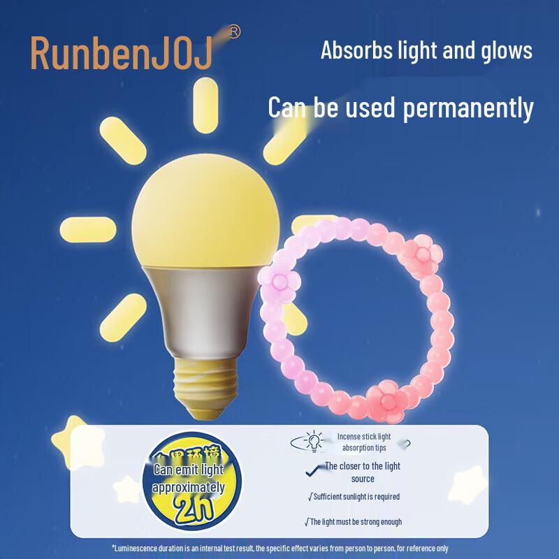 RUNBEN Luminous Essential Oil Mosquito Repellent Bracelets