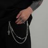 Men's Fashion Waist Chain Trendy Detachable Cross Pendant for Trousers Perfect for Street Style