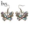 Bohemian Women Butterfly Dragonfly Rhinestone Charm Hook Earrings Jewelry Gift