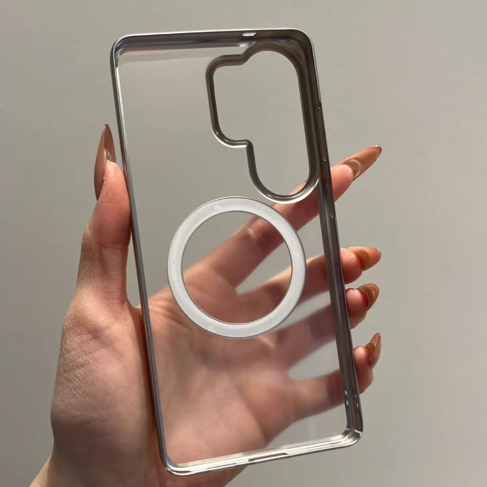 For Samsung Galaxy S26 Ultra Case Hard Clear Anti Yellowing Non-slip Shockproof Magnetic Protect Back Cover For Galaxy S26 Shell