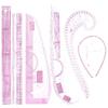 6Pcs Premium French Curve Ruler Set Precision Metric Sewing & Tailoring Tools Multifunctional Drafting Template for Perfect Craftsmanship Sewing Tools