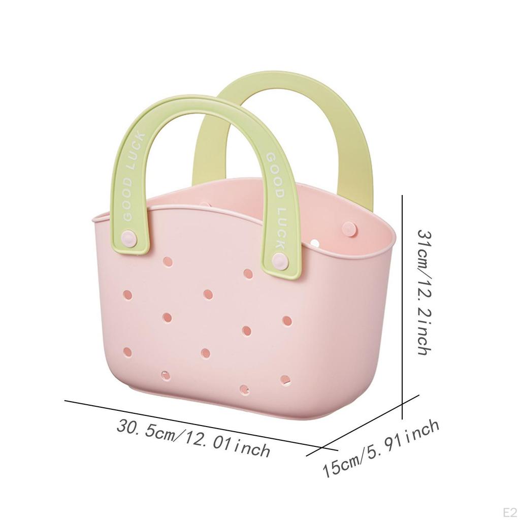 Beach Bag Handbag Portable Basket Tote Stylish Lightweight And Spacious with Large Storage