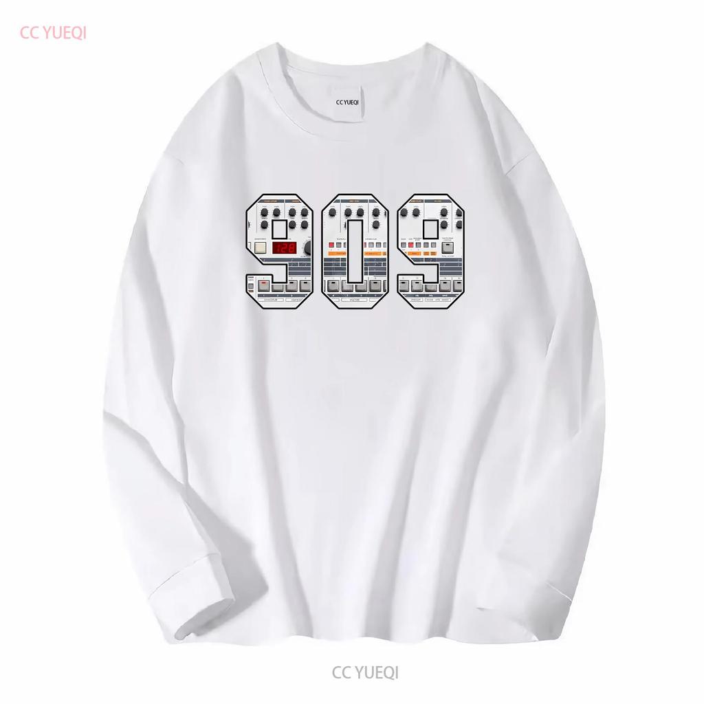 TR 909 T Shirt Vintage Drum Machine Synth vintage Washed Soft Slightly Breathable Stretched homme graphic Casual Comfortable