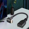 HDMI-compatible Extension Cable 20cm 90-Degree Right Angle Type PVC Male To Female Adapter Cord for TV