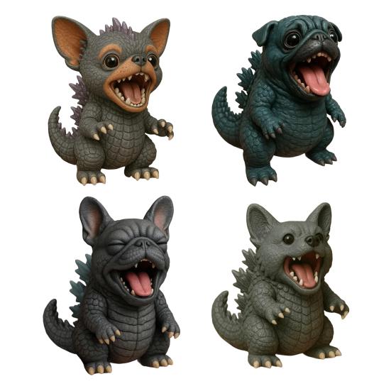 Yousheng Collectible Dog Figurine Handmade Resin Puppy Ornament Desktop Dog Statue for Home Office Desk Bookshelf Dog Lovers Gift