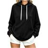 Womens Hoodies Ribbed Long Sleeve Soft  Pullover Sweatshirt
