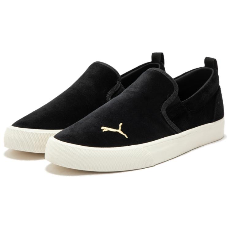 Puma Bari Comfortable Lightweight Low-Top Sneakers Women Sneakers Black Gold 390658-01