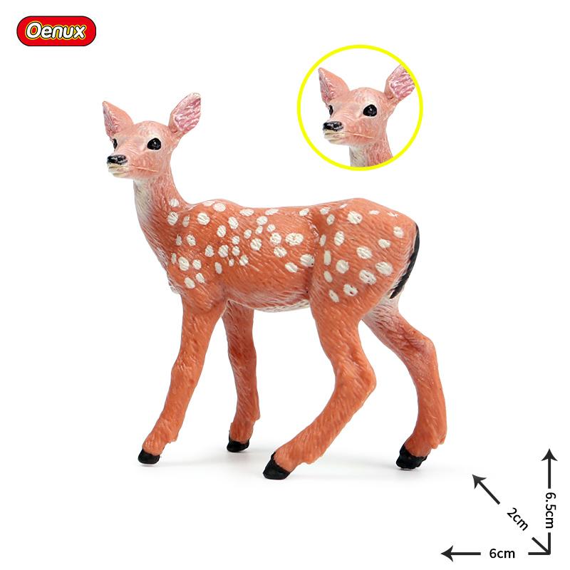 Oenux Simulation Wild Animals Toy Desert Camel Donkey Alpaca Antelope Elk Deer Model Action Figures PVC Decoration Kids Gift