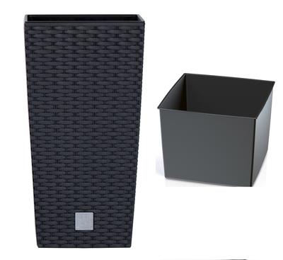 RATO DRTS170 Tall Flowerpot with Insert | Anthracite