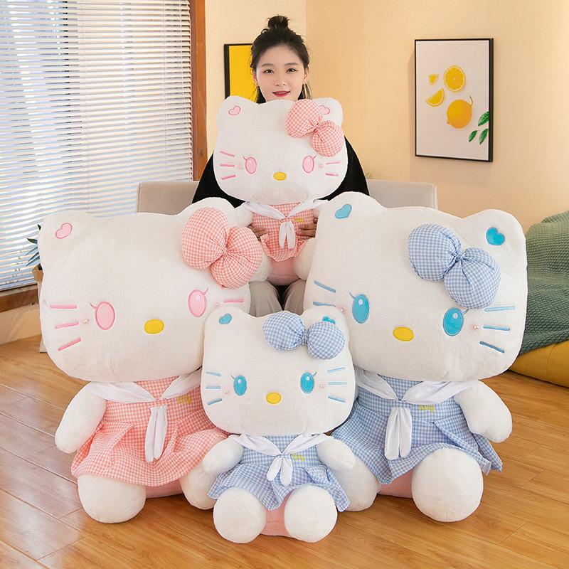 Adorable Kt Cat Plush Toy Featuring Cute Floral Dress For Kids And Collectors