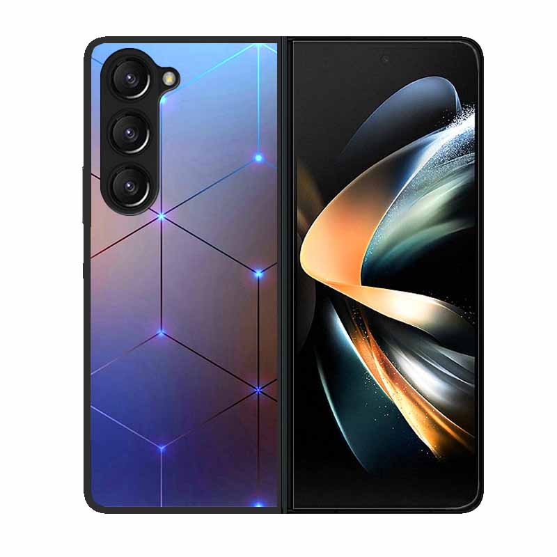 For Samsung Z Fold 6 Phone Case Cover Wolf Black Plastic Hard Back Cover Case For Samsung Galaxy Z Fold6 Fold 4 3 2 5 Case Funda