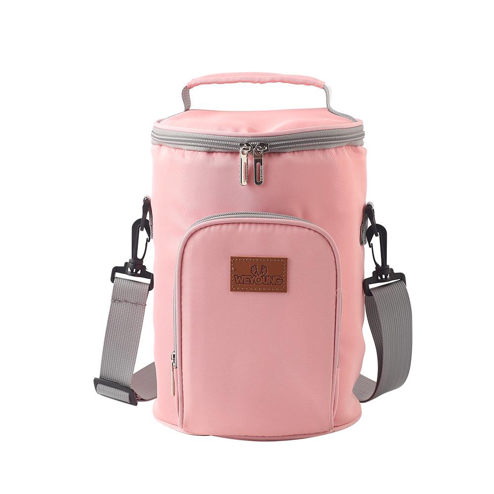 Cylindrical Insulated Lunch Bag for Office Workers & Students