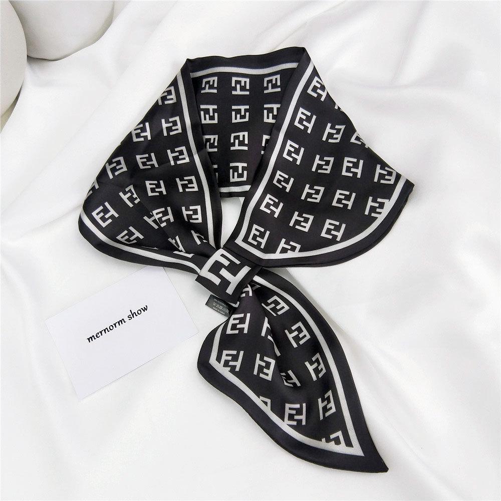 

Новые шарфы Шелковые шарфы Женские весенние и осенние длинные декоративные профессиональные шарфы Летние тонкие стили в сочетании с рубашками Стильные 15*75cm