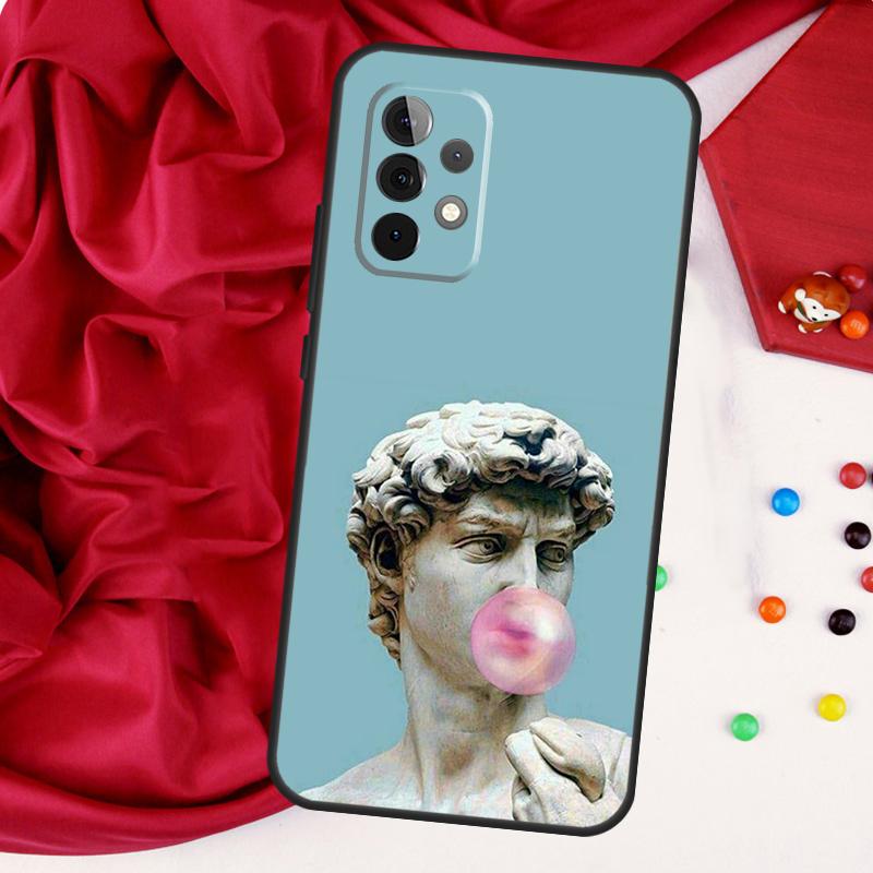 Famous Aesthetic Statue For Samsung Galaxy A56 A36 A26 A16 A05 A06 A22 A32 A52 A54 A34 A14 A55 A15 A53 A33 A35 Case