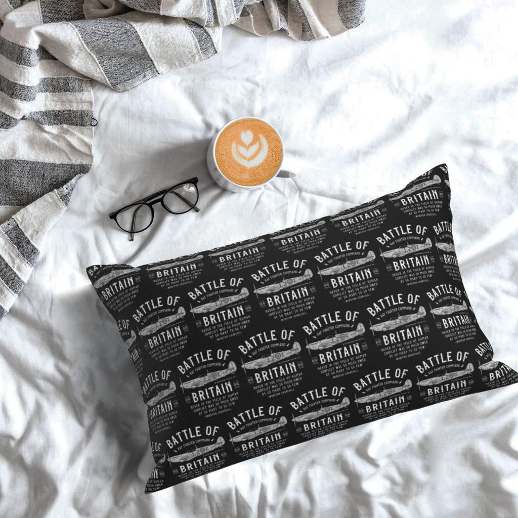 Battle Of Britain Spitfire Rectangle Pillowcase Cushion Cover Decor Bedroom Bed Home Comfort Throw Pillow