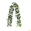 24TE Realistic 180cm Eucalyptuses Vine Adornment With 60 Blooms For Event Styling