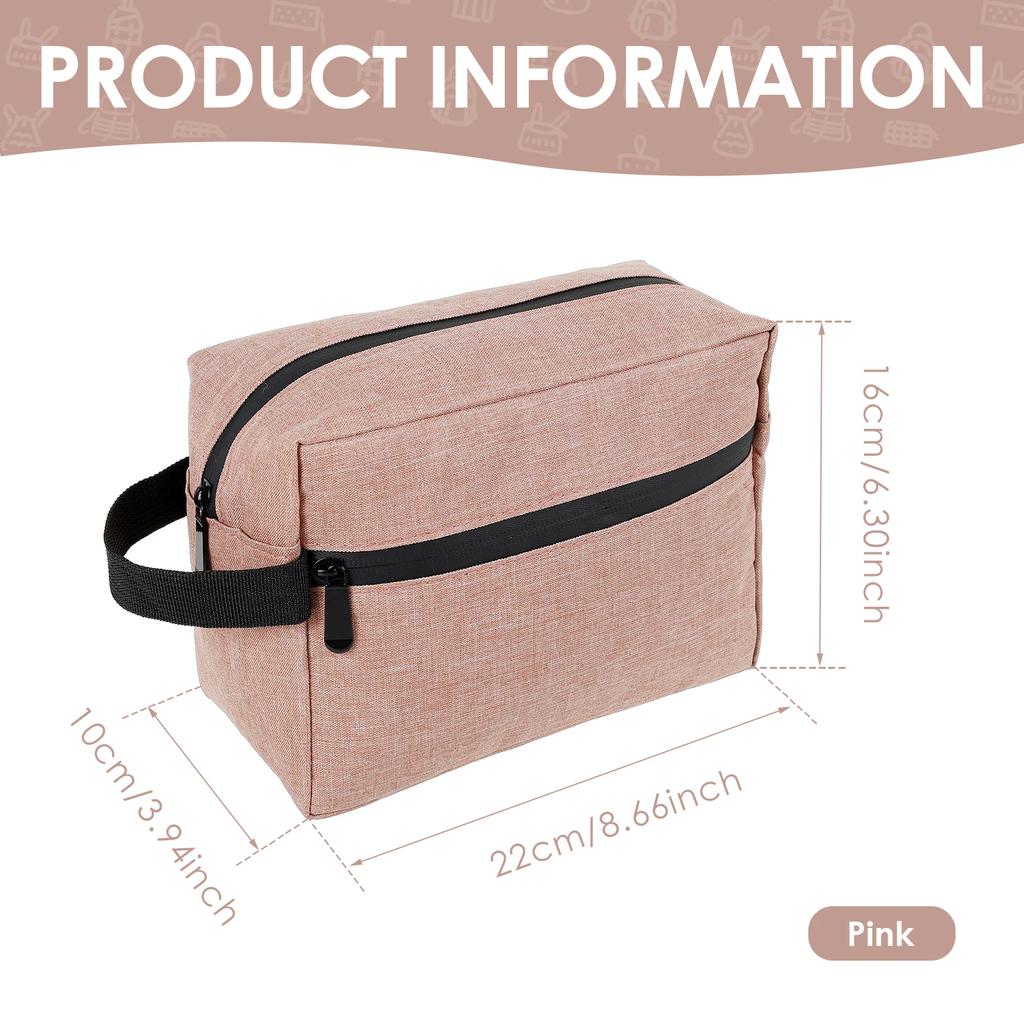 Portable Travel Toiletry Bag Oxford cloth Waterproof Mens Travel Bag with Pocket & Compartment Lightweight Cosmetic Storage Bag