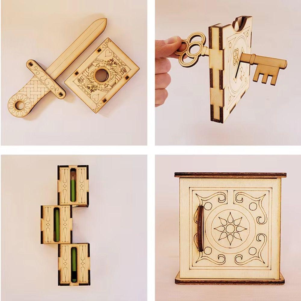 Educational Finger Magic Trick Toy Assembling Magic Pencil Box  Toy for Children