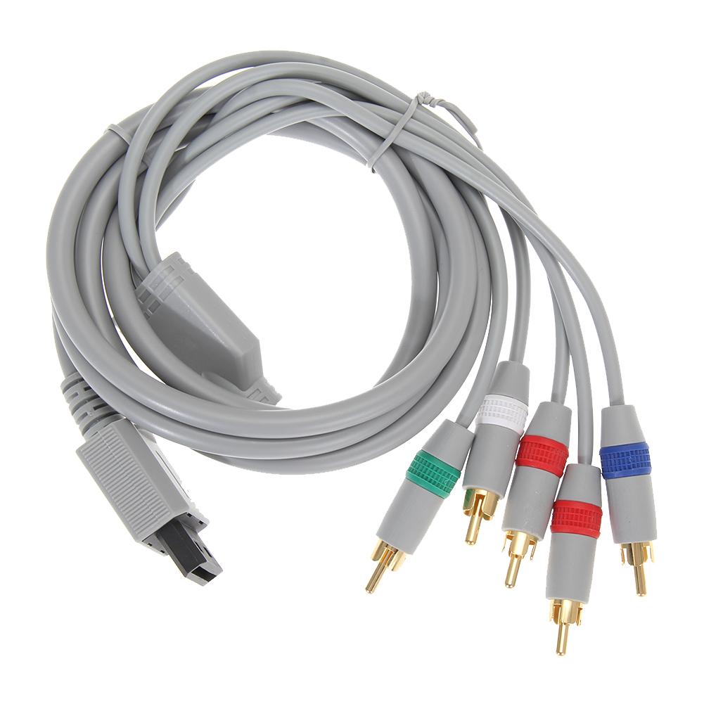1080P Component Video Cable HDTV Audio Video AV 5RCA Cable Game Cable for Nintendo Wii Game Accessories