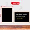 Wall-Mounted Blackboard: Restaurant Menu, Business Hours & Message Display - Wipeable & No Drilling Required