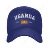 Unisex Baseball Cap Uganda EST Independence Day Wild Sun Shade Peaked Adjustable Outdoor Caps for Unisex Women