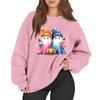 Women's Casual Fashion Long Sleeve Printed Round Neck Sweatshirt Top