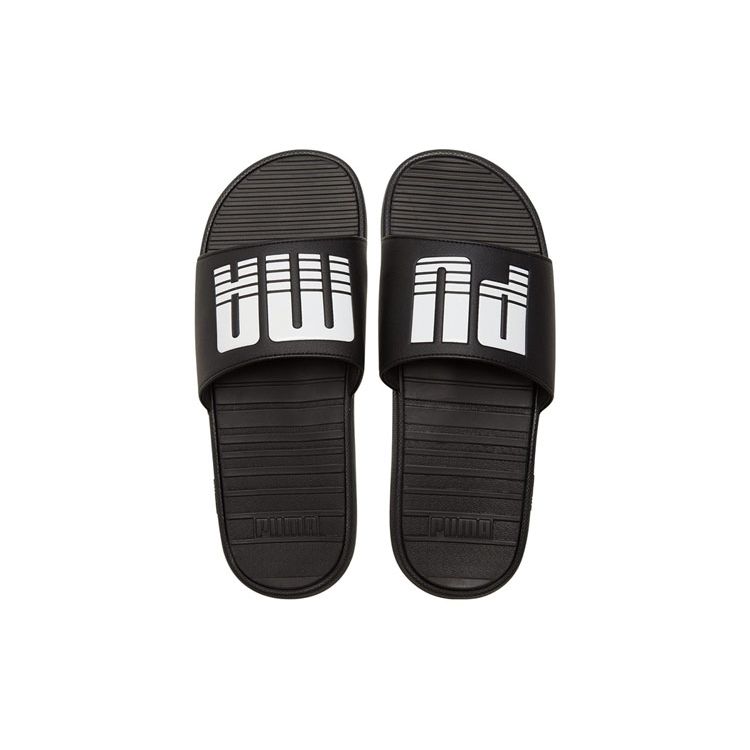 Puma Cool Cat Comfortable Rubber Slide Sandals Men Footwear Black 373846-02
